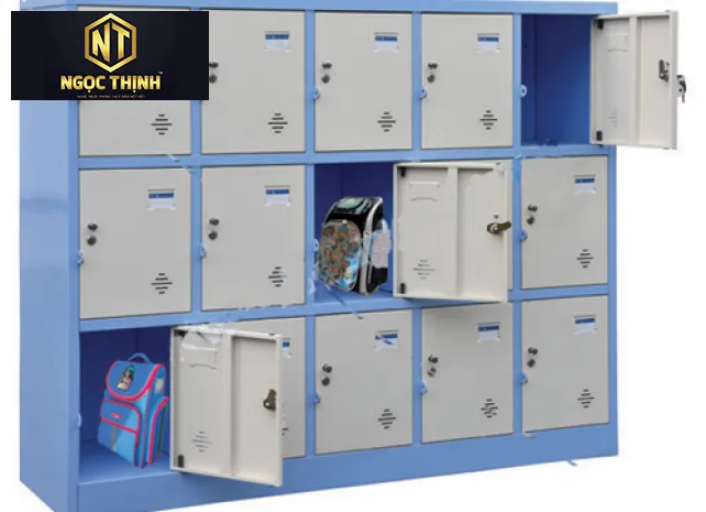 Tủ sắt để đồ sơn tĩnh điện gồm 15 khoang cánh mở TMG983-5K